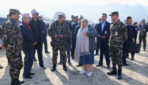 काठमाडौँ-तराईँ द्रुतमार्गको निरीक्षणमा प्रधानमन्त्री कार्की