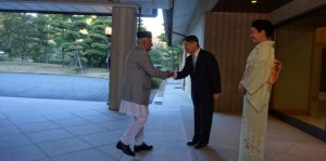 राष्ट्रपति रामचन्द्र र जापानका सम्राट नारुहितोबीच भेटवार्ता