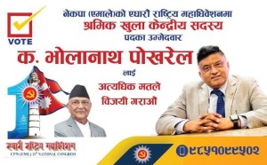 एमाले कर्मचारीका पूर्व अध्यक्ष भोलाले जागिर त्यागे, केन्द्रीय सदस्यमा उम्मेद्वारी दर्ता गराए