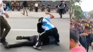 सैनिक मुख्यालय अगाडि पुगेका जेन-जी युवाहरूबीच कुटाकुट