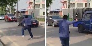 जेनजी युवाका लागि महेश बस्नेत आँखाको तारो, कारमा हाने रातो रंगको छारो 