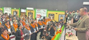 कांग्रेसका मूली गगन थापाले आफ्ना सारथिलाई होलसेलमै खुवाए सपथ 