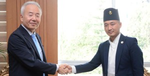 गृहमन्त्री सुधन र नेपालका लागि जापानका राजदूत तोरूबीच भेटवार्ता