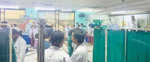 बाढीमा घाइते भएका तीन महिनाको बच्चासहित १४ जनालाई त्रिवि शिक्षण अस्पताल ल्याइयो
