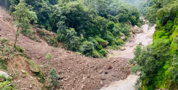चीनको पहिरोले नेपालको भोटेकोसी नदीको बहाबलाई आधा रोक्यो, सतर्क रहन उर्दी 