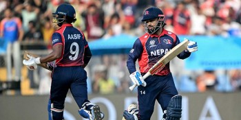 आईसीसी टी-२० विश्वकपमा नेपाल इंग्ल्यान्डसँग ४ रनले पराजित