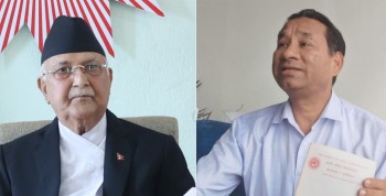 कर्ण थापाको फरक मतमा ओलीले हाले तगारो 