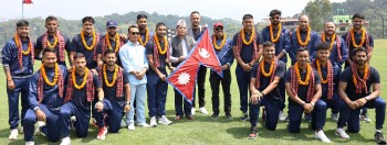 नेपाली राष्ट्रिय क्रिकेट टिमको बिदाइ, त्रिकोणात्मक सिरिज खेल्न स्कटल्याण्ड प्रस्थान