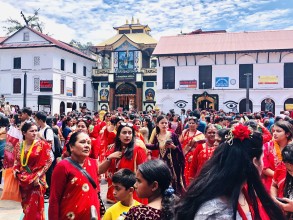 तीजका लागि पशुपति क्षेत्रमा ठूलो मात्रामा जनशक्ति परिचालन