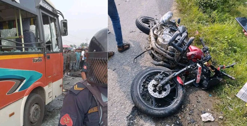 झापामा बसले ठक्कर दिंदा ५५ वर्षीय पदमको ठाउँको ठाउँ उड्यो प्राण