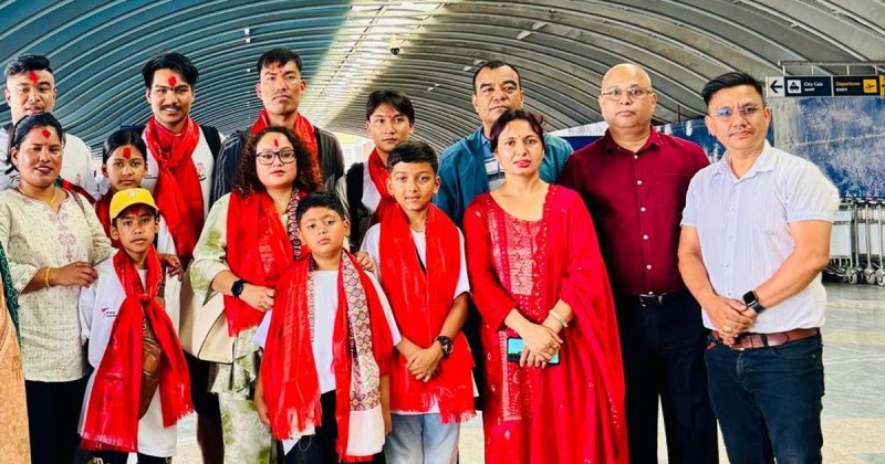 तेक्वान्दो टोली भारत हिड्यो