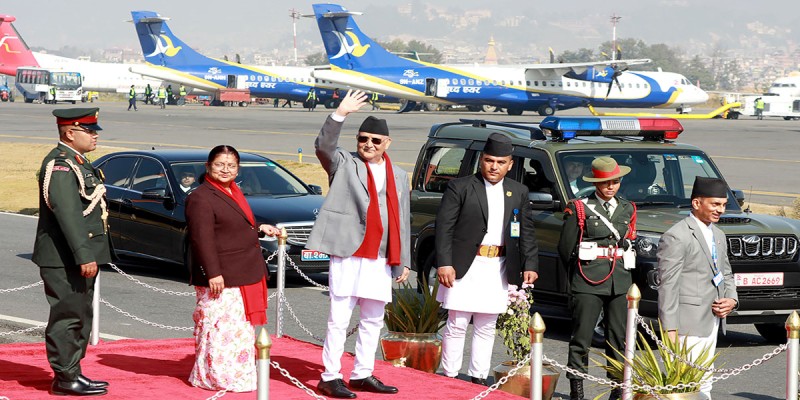 चार दिन चीनमा बिताएर प्रधानमन्त्री ओली फर्किए स्वदेश