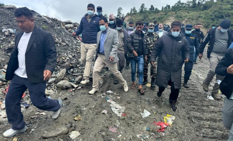 बञ्चरेडाँडास्थित ल्याण्डफिल्ड साइटको अनुगमन गर्न पुगे कुलमान 