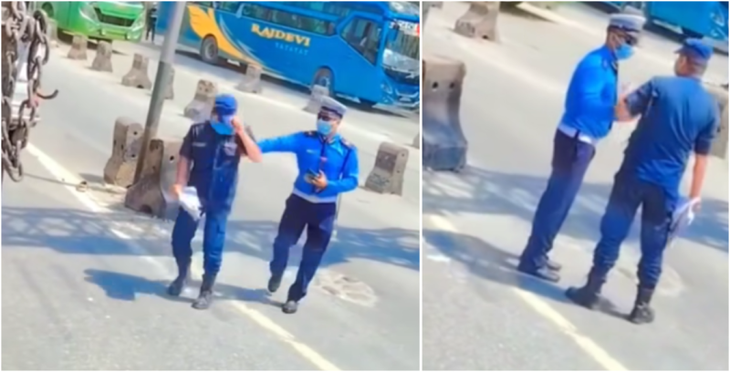 प्रहरी जवानलाई भकुर्ने इन्सपेक्टर र भकुरिने जवान दुबैको बाँधियो हातखुट्टा