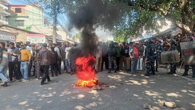 बाराका जेनजीको आज पनि सिमरामा बुरुकबुरुक 
